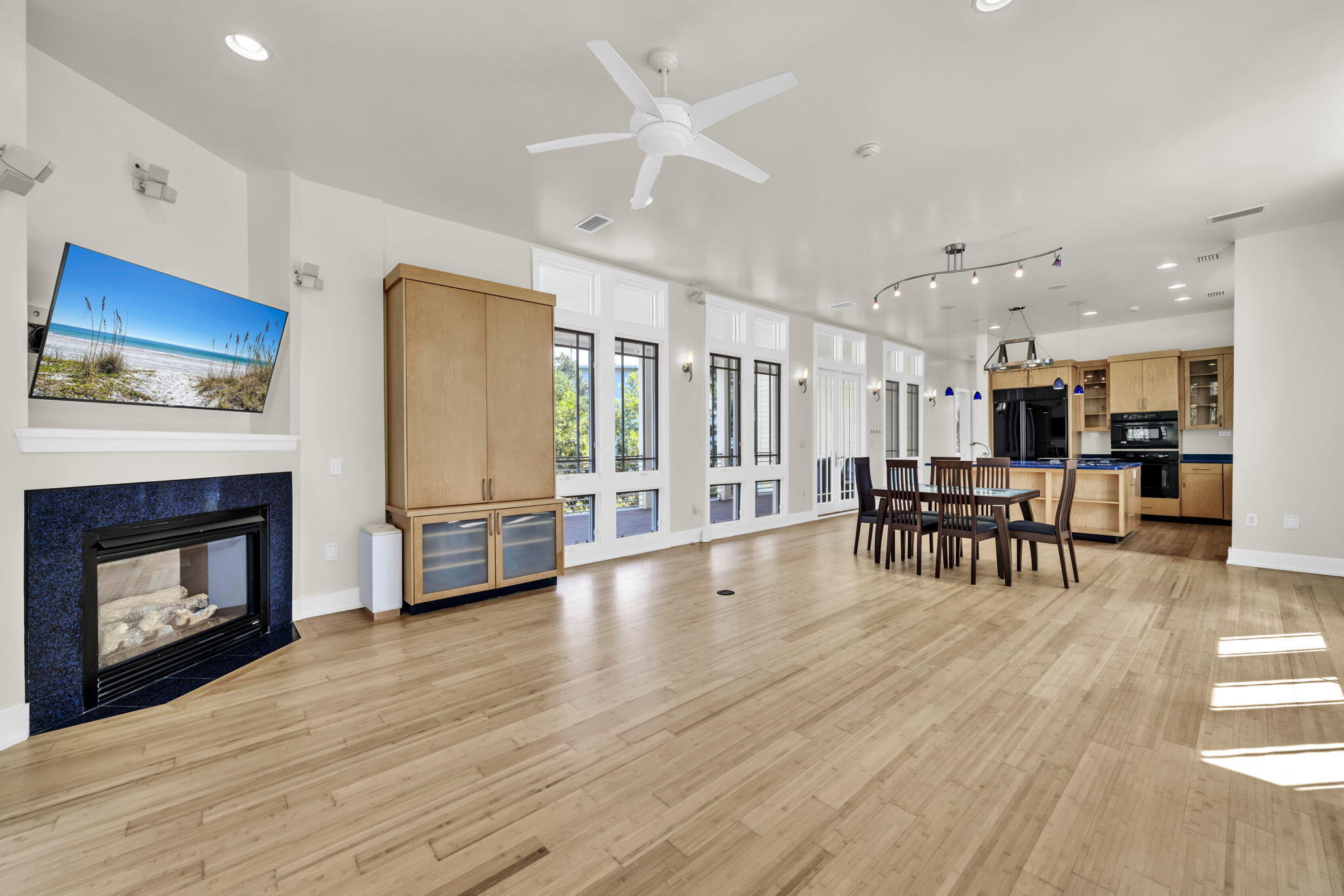 286 Forest Street Santa Rosa Beach, FL 32459 - Photo 16 of 68 a view of a livingroom with furniture and a fireplace