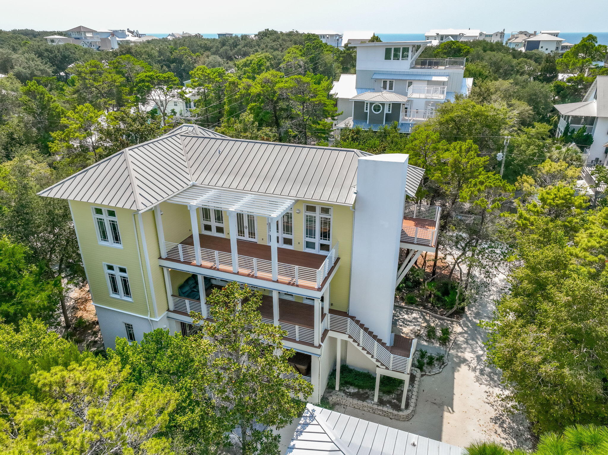 286 Forest Street Santa Rosa Beach, FL 32459 - Photo 4 of 68 an aerial view of a house