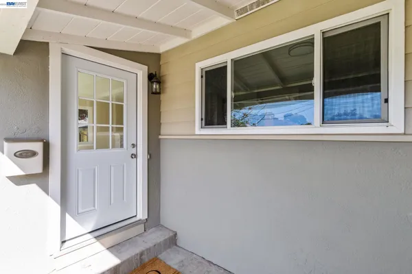 a view of front door