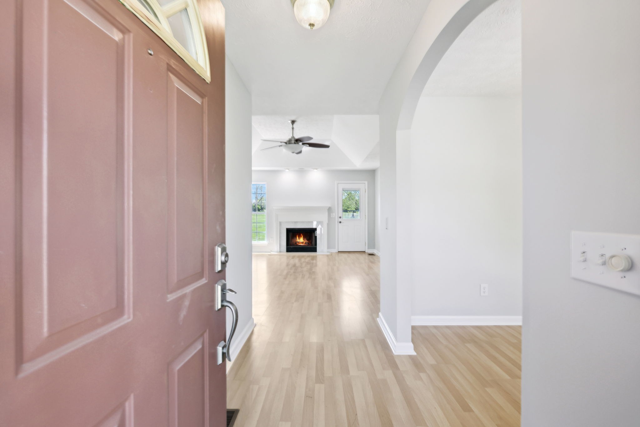 623 Audrey Road Mount Juliet, TN 37122 - Photo 4 of 27 a view of a livingroom with wooden floor and staircase