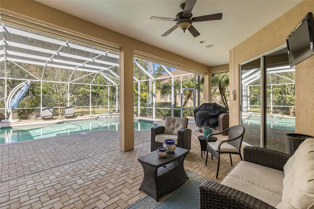 2928 Waters Edge Road Palm Harbor, FL 34685 - Photo 42 of 52 a living room with furniture and a floor to ceiling window