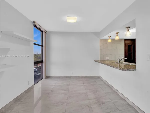 a view of an empty room