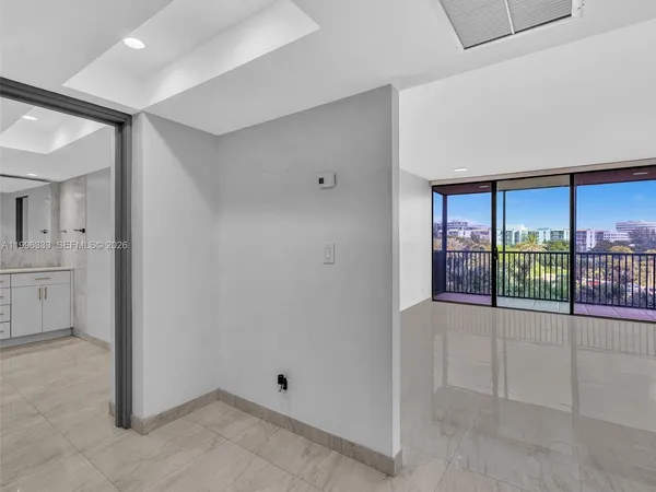 a view of an empty room