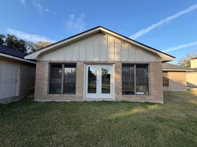 a view of outdoor space with garden