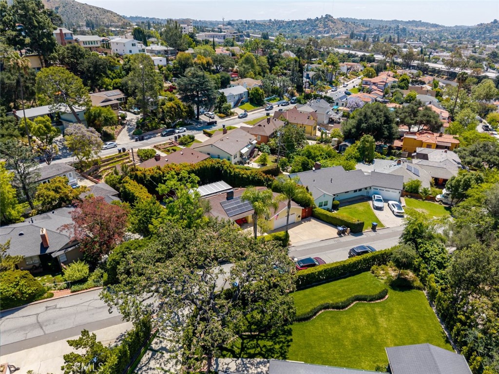 660 Woodbury Road Glendale, CA 91206 - Photo 41 of 45 an aerial view of residential houses with outdoor space
