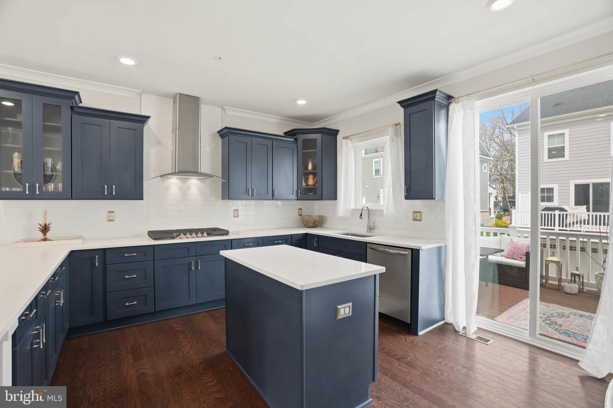 110 Bonny Way Annapolis, MD 21403 - Photo 14 of 35 a kitchen with stainless steel appliances granite countertop a stove top oven sink and cabinets