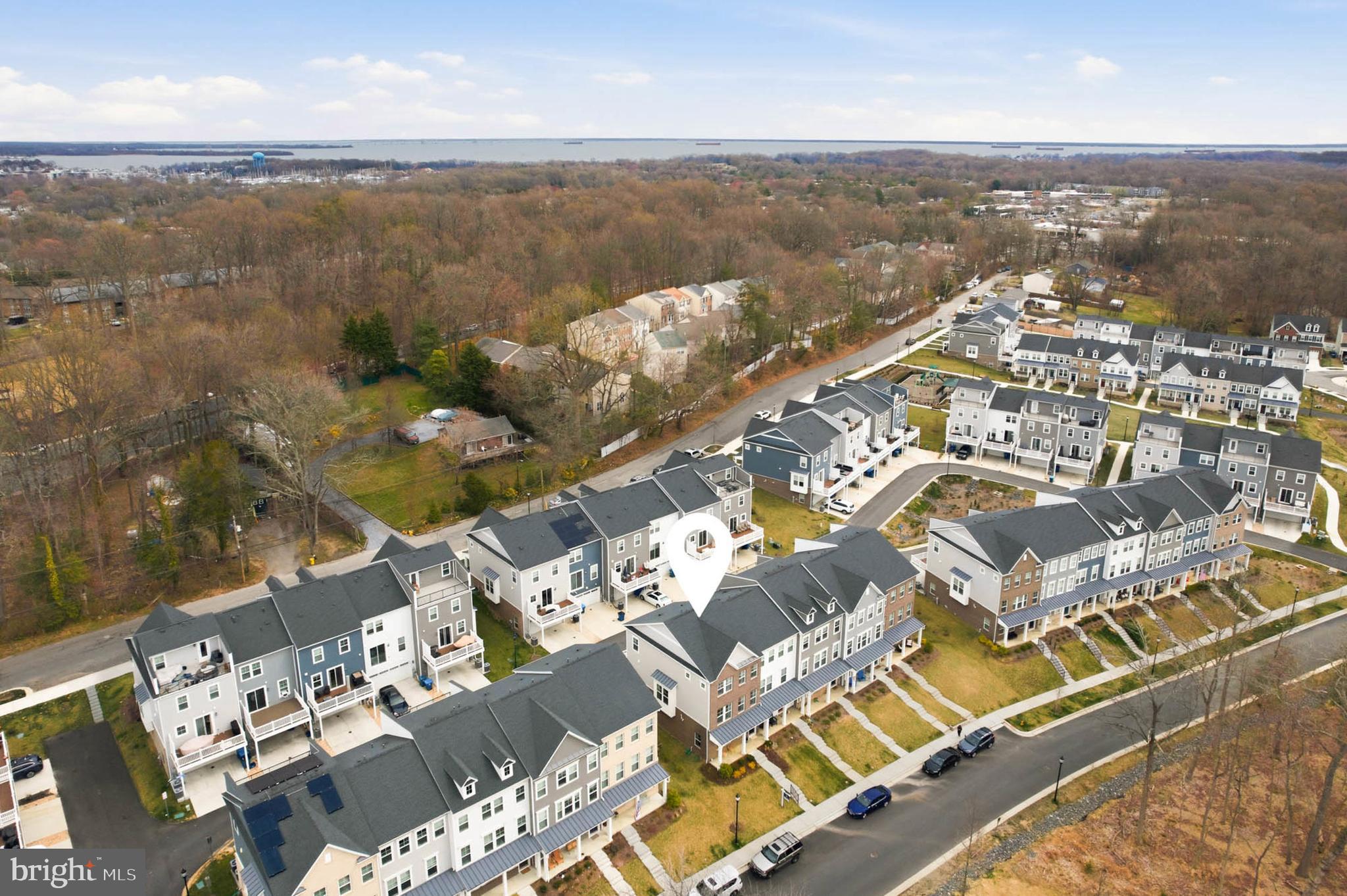 110 Bonny Way Annapolis, MD 21403 - Photo 33 of 35 an aerial view of residential building with parking space