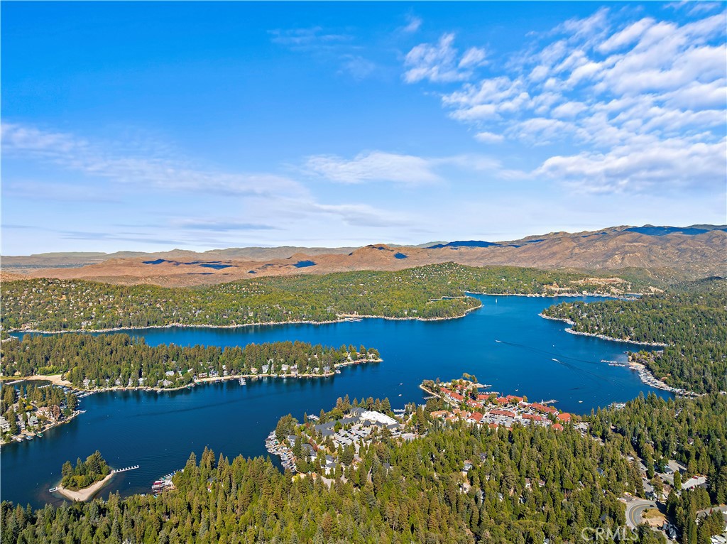 400 Cottage Grove Road Lake Arrowhead, CA 92352 - Photo 15 of 70 a view of a lake with a mountain