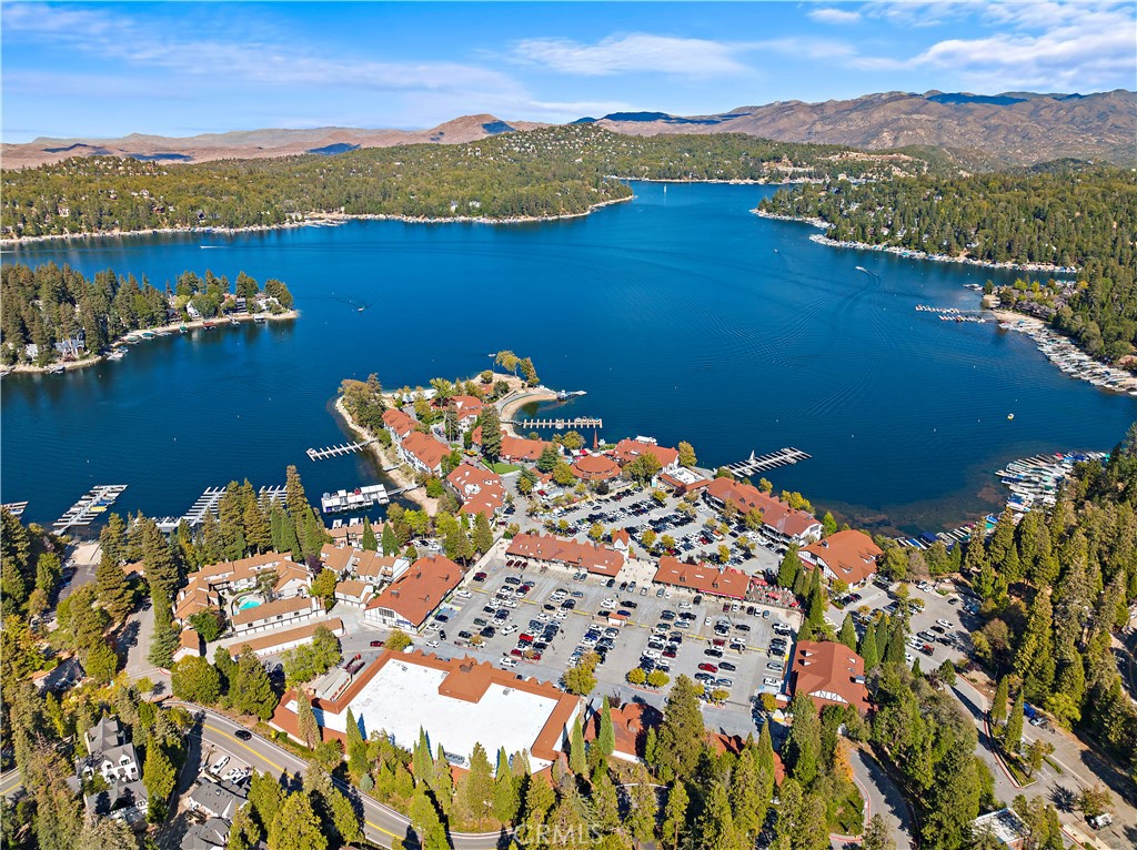 400 Cottage Grove Road Lake Arrowhead, CA 92352 - Photo 64 of 70 a view of a lake with a mountain