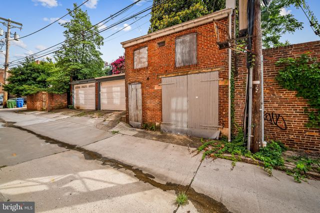 a backyard of a house with plants and trees