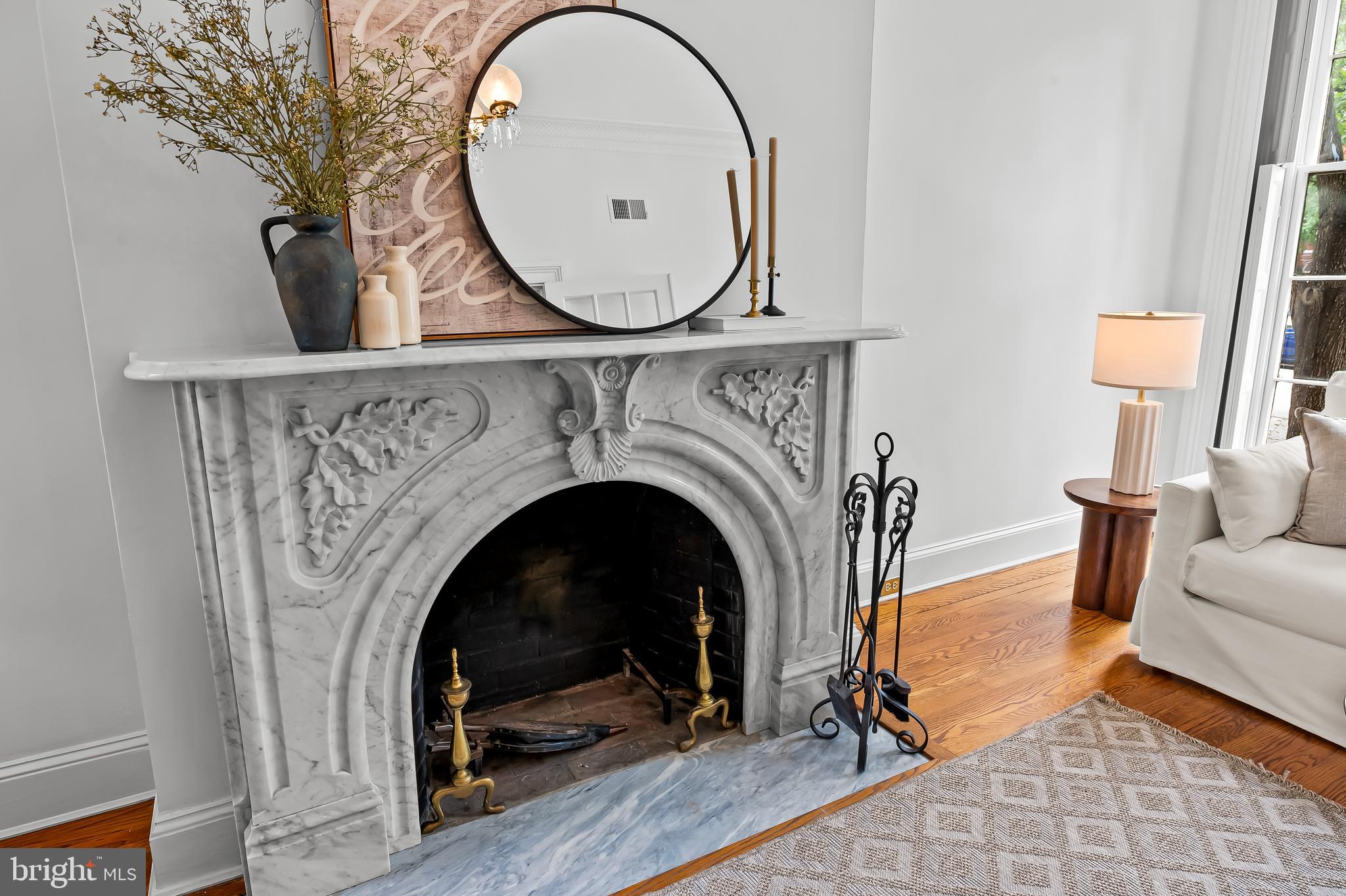 1431 Park Avenue Baltimore, MD 21217 - Photo 10 of 55 a view of a livingroom with furniture and a fireplace