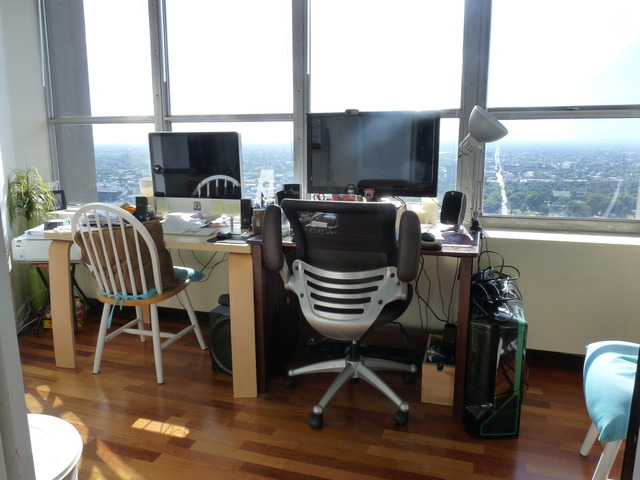 655 West Irving Park Road, Unit 4317 Chicago, IL 60613 - Photo 11 of 25 a view of a workspace with furniture and a window