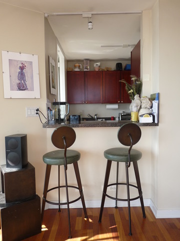 655 West Irving Park Road, Unit 4317 Chicago, IL 60613 - Photo 9 of 25 a kitchen with stainless steel appliances wooden cabinets a stove a sink and a dining table