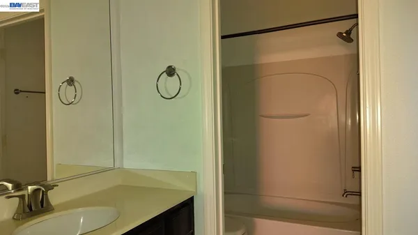 a close view of a sink in a bathroom