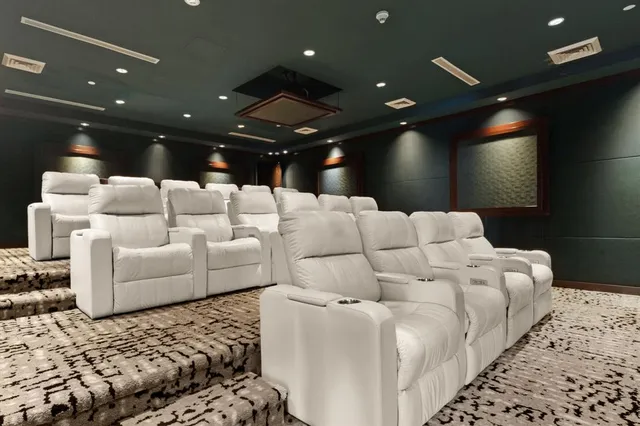 a view of a garden with a house