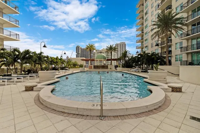 front view of a building with a yard