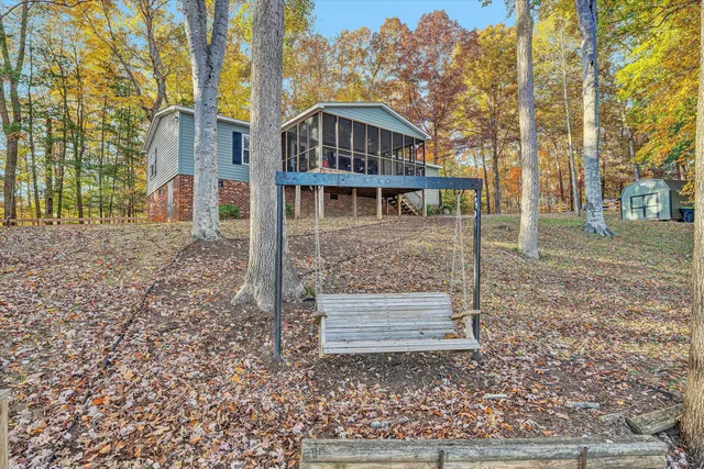 a view of a lake with a mountain