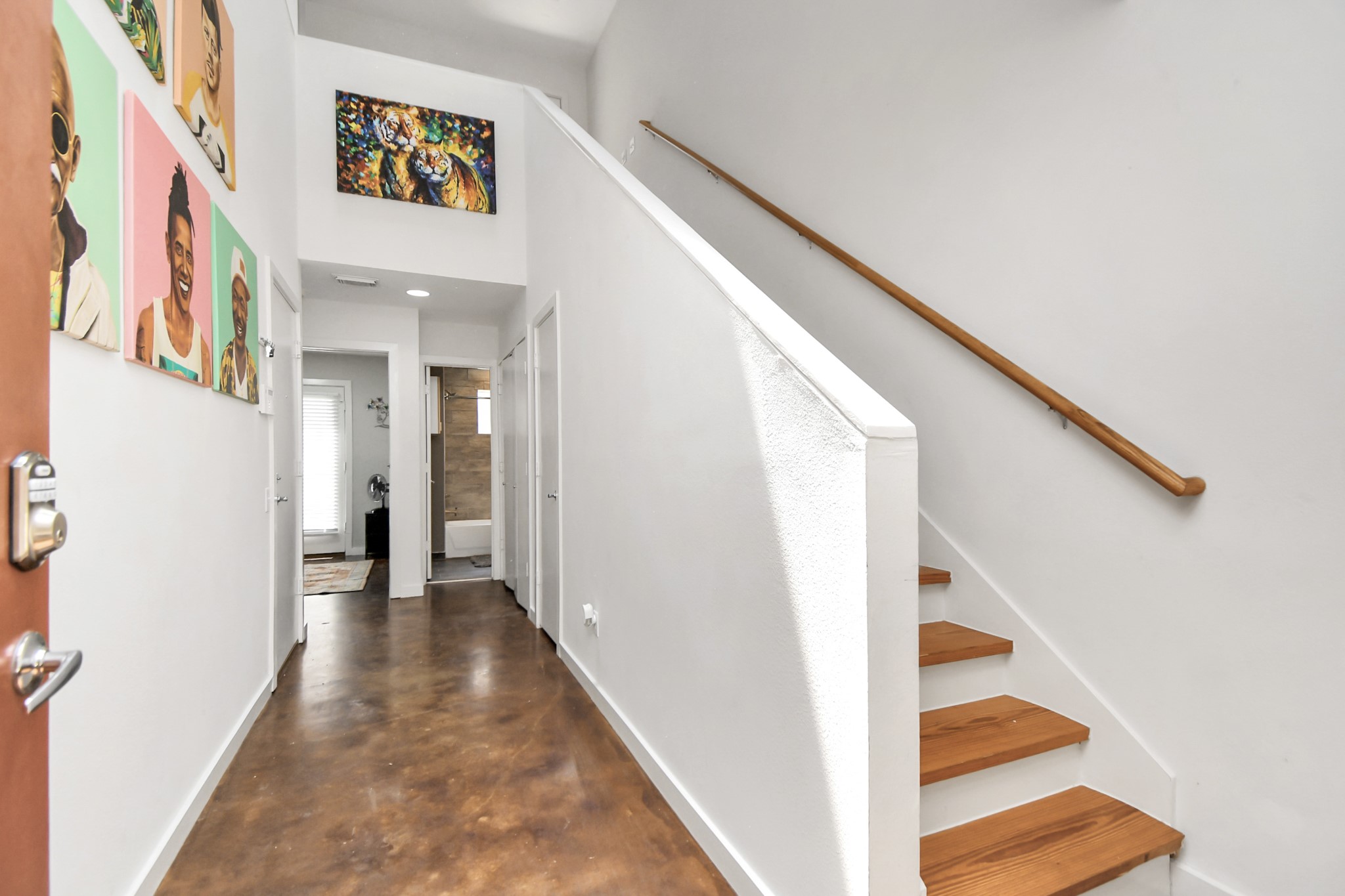 1806 Drew Street Houston, TX 77004 - Photo 2 of 17 a view of a hallway with staircase