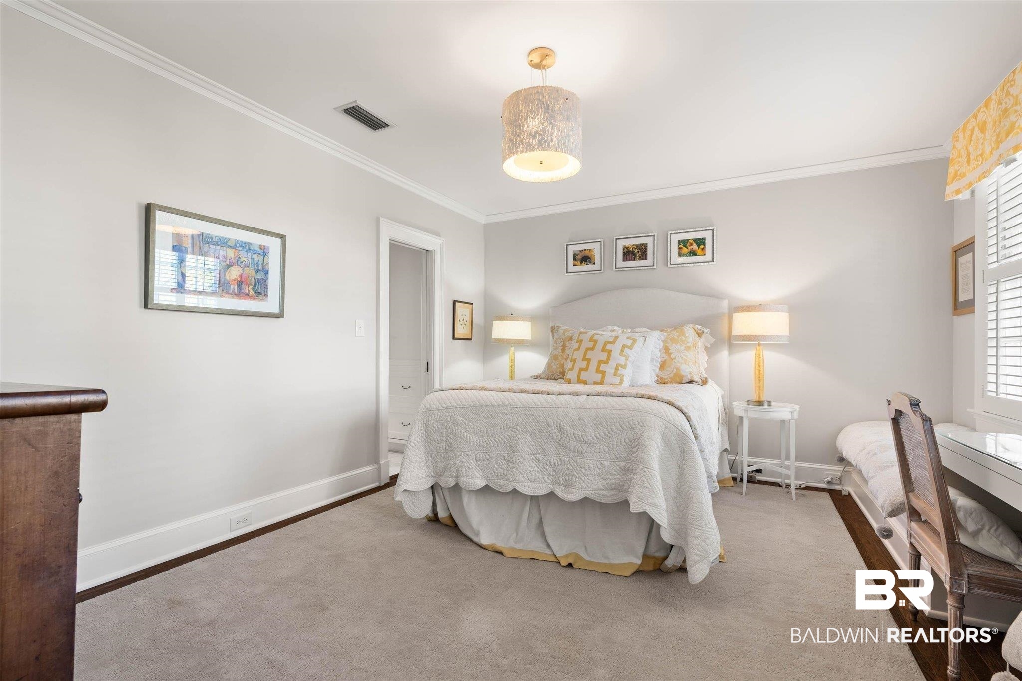 2256 De Leon Avenue Mobile, AL 36607 - Photo 31 of 61 Carpeted bedroom featuring ornamental molding