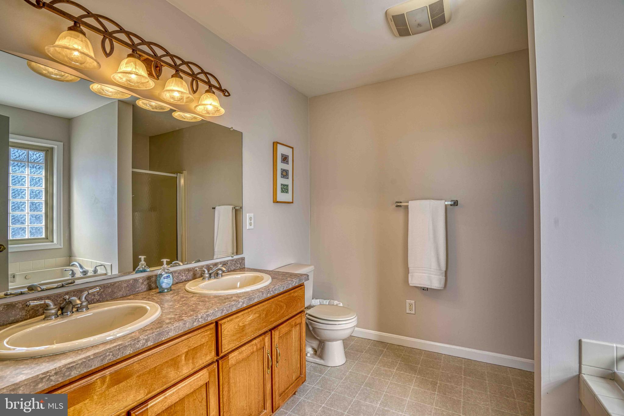 36620 Robin Hood Road Delmar, DE 19940 - Photo 20 of 48 a bathroom with a granite countertop sink and a mirror