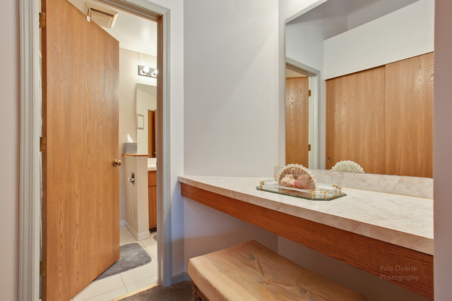 931 Ridgefield Lane Wheeling, IL 60090 - Photo 13 of 20 a bathroom with a sink and a mirror