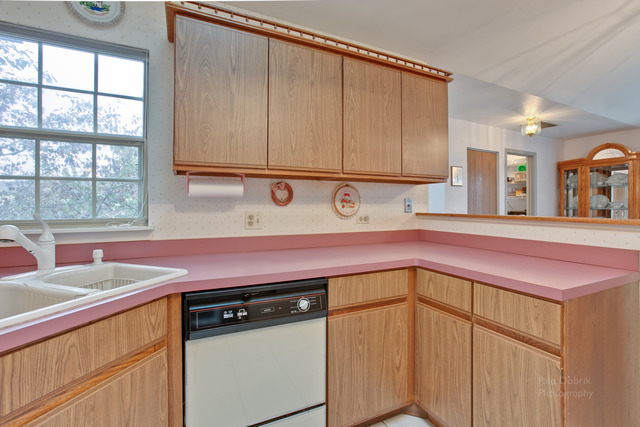 931 Ridgefield Lane Wheeling, IL 60090 - Photo 10 of 20 a kitchen with a sink cabinets and a window