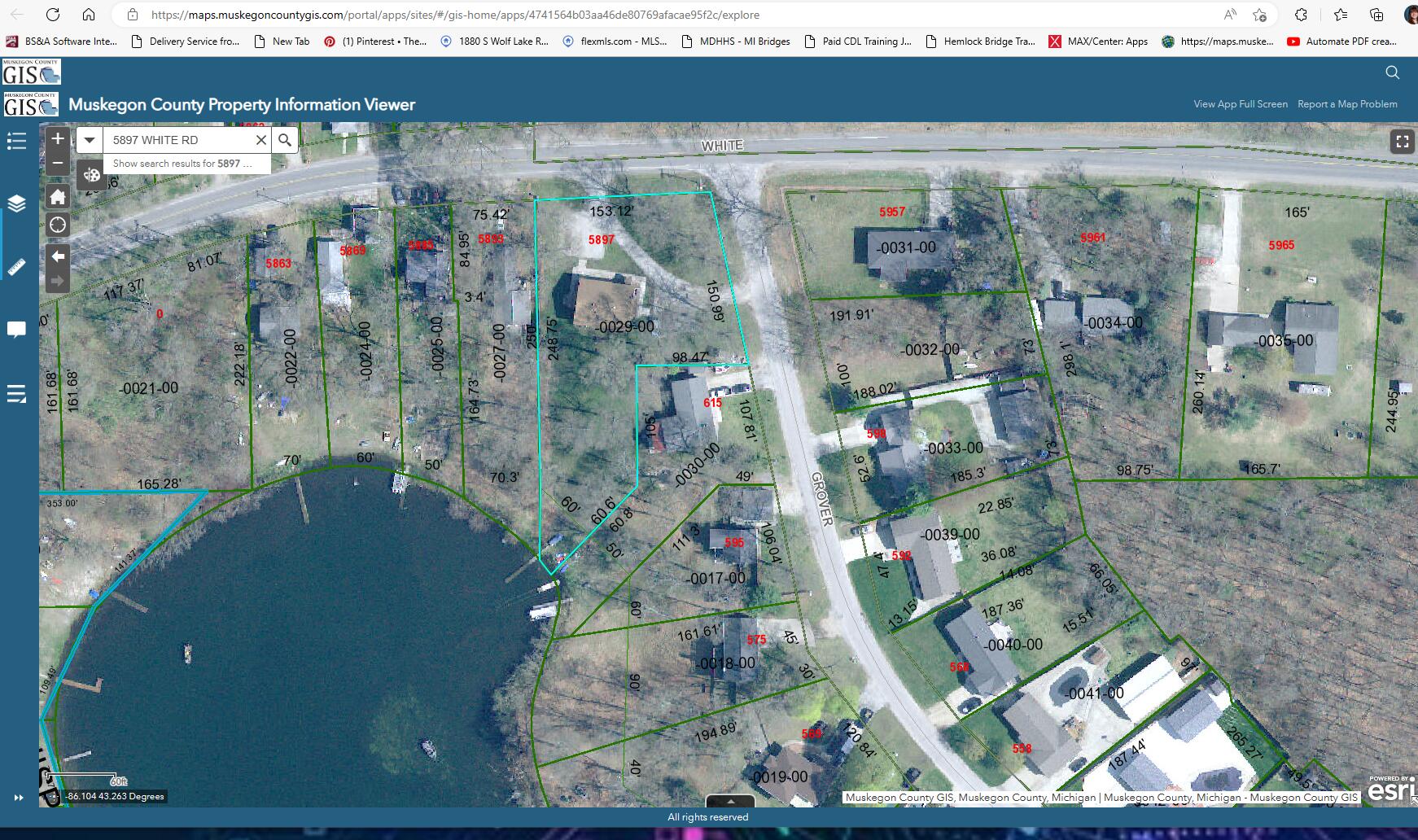 5897 White Road Muskegon, MI 49442 - Photo 32 of 32 GIS Map