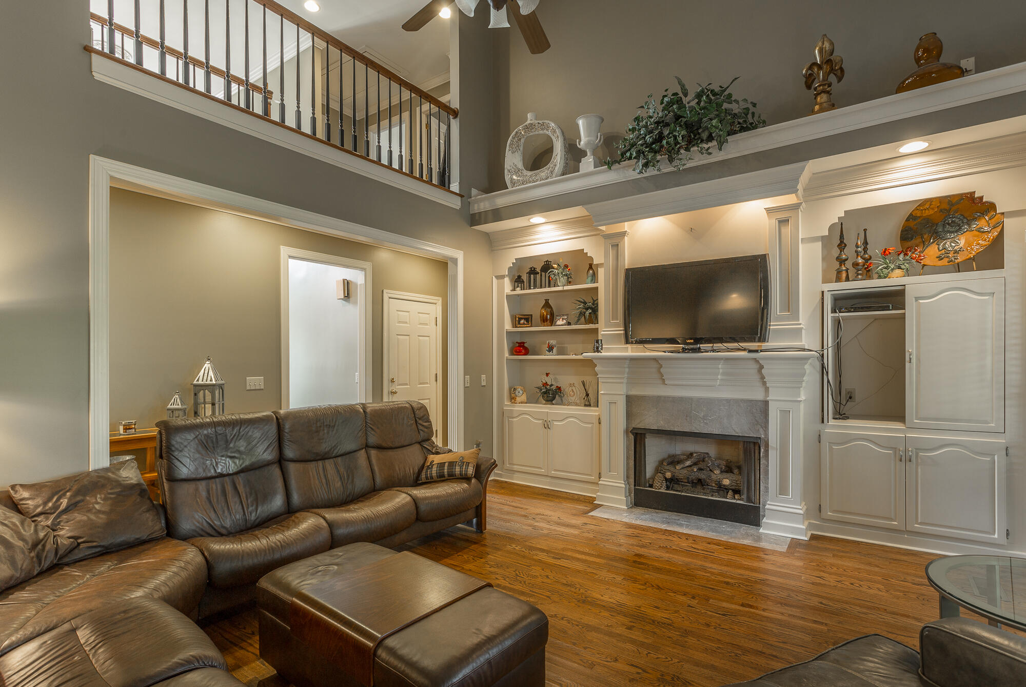 7915 Dancing Fern Trail Chattanooga, TN 37421 - Photo 2 of 48 Vaulted Great Room with Built-Ins