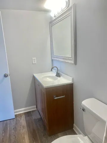 a bathroom with a sink and a vanity
