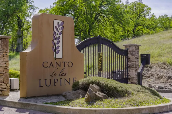 a view of a lush green hillside and a houses