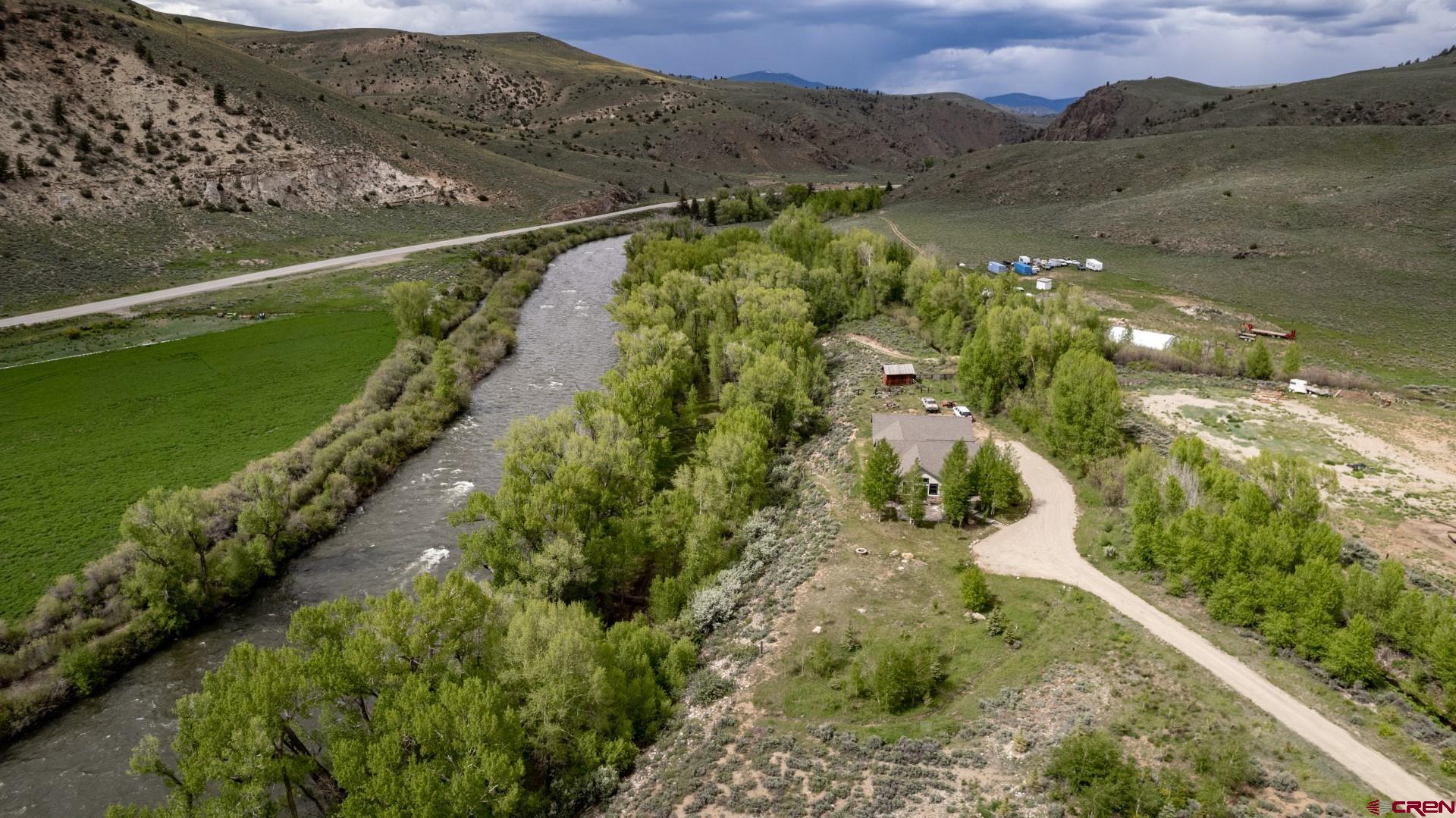 305 Roper Lane Almont, CO 81210 - Photo 7 of 35 a view of a city with mountains in the background