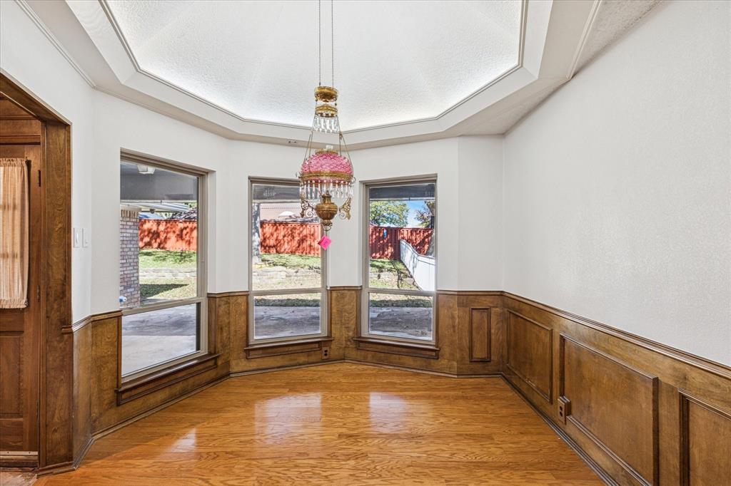 805 Newport Road Fort Worth, TX 76120 - Photo 14 of 27 workspace with wooden floor