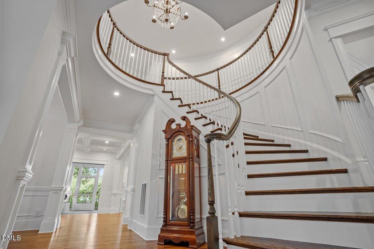 1713 Oberlin Road Raleigh, NC 27608 - Photo 5 of 53 a view of entryway with wooden floor