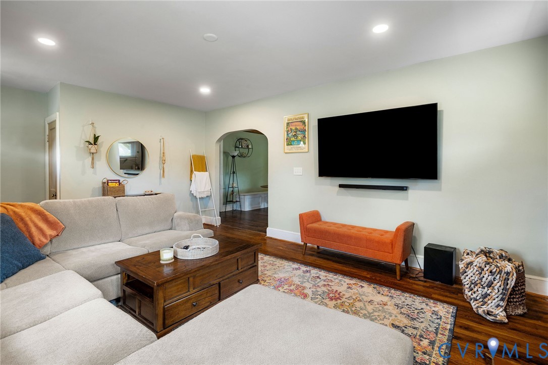 2519 Maplewood Road Henrico, VA 23228 - Photo 8 of 41 a living room with furniture and a flat screen tv