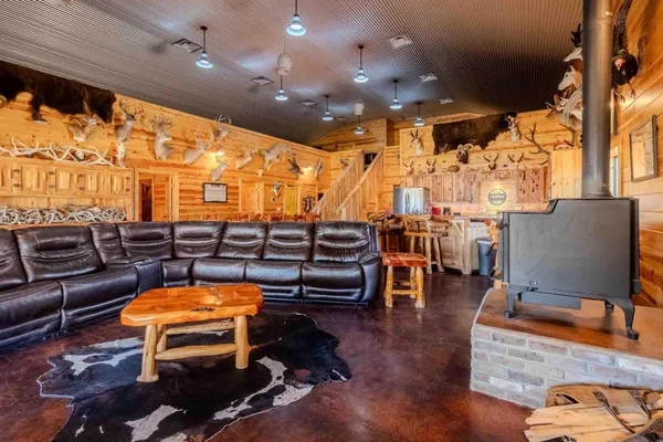 a view of outdoor space with seating area