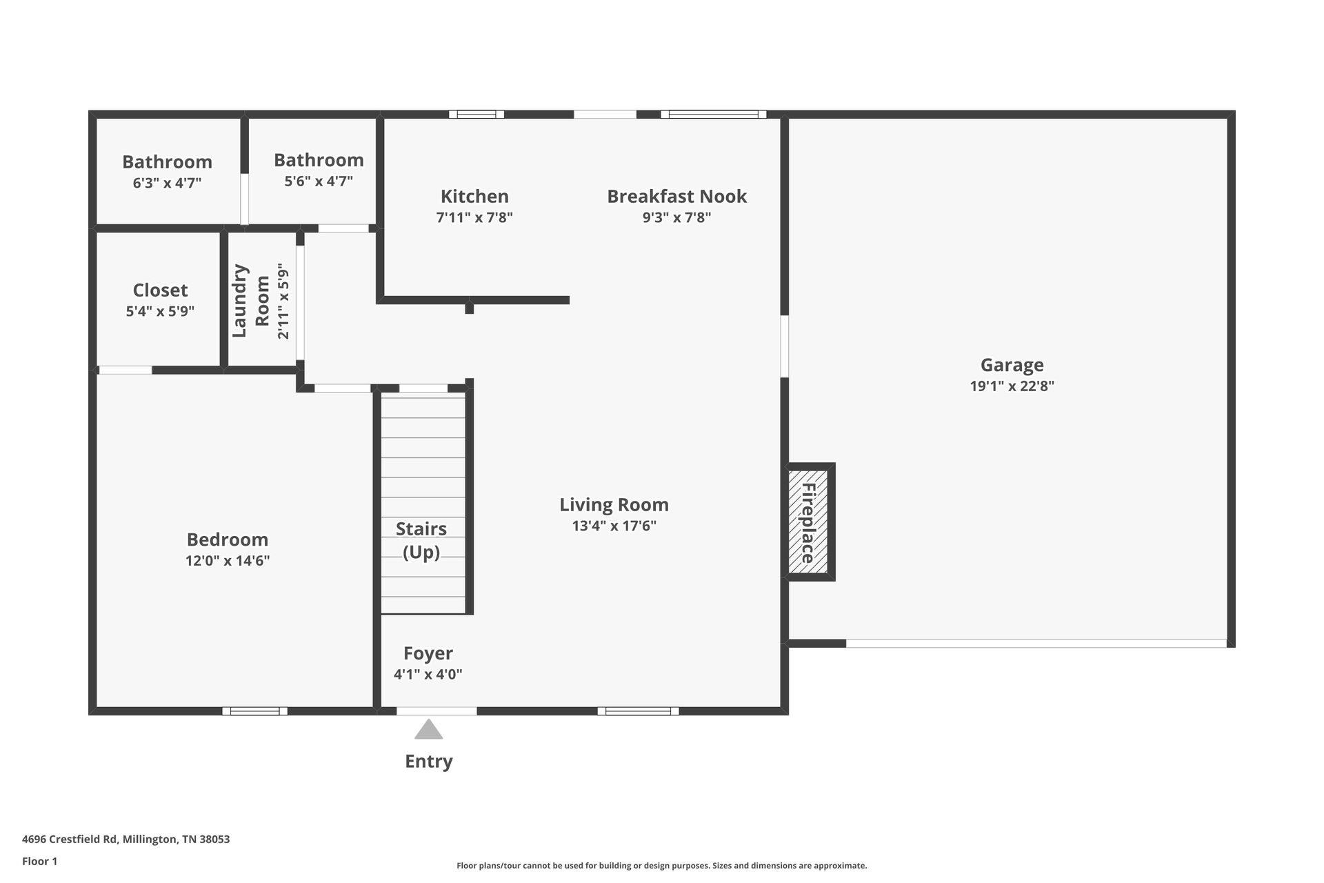 4696 Crestfield Road Millington, TN 38053 - Photo 17 of 17 View of room layout