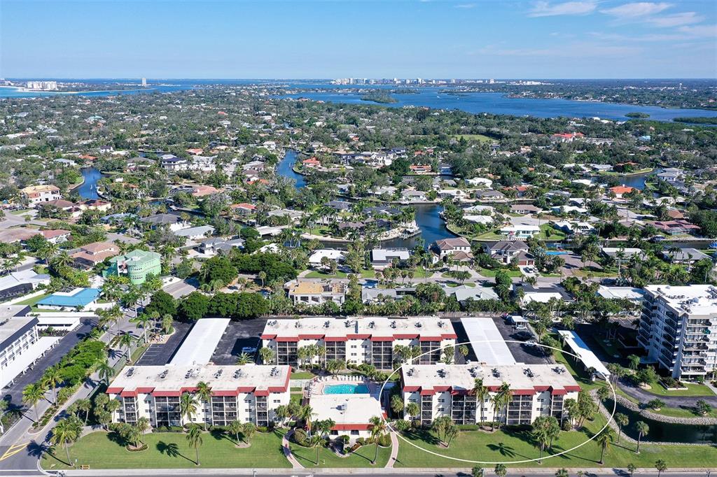 925 Beach Road, Unit 311 Sarasota, FL 34242 - Photo 2 of 53 an aerial view of a city