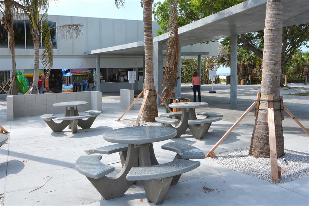 925 Beach Road, Unit 311 Sarasota, FL 34242 - Photo 43 of 53 a building outdoor space with patio furniture and potted plants