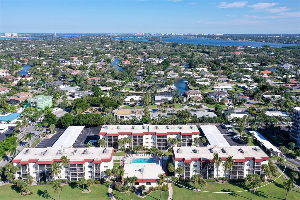 925 Beach Road, Unit 311 Sarasota, FL 34242 - Photo 52 of 53 an aerial view of a city