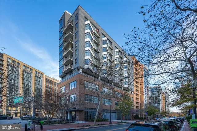 a front view of a building