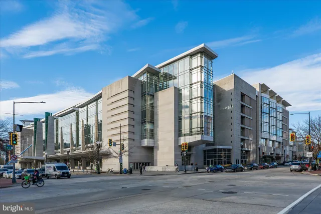 a view of large building