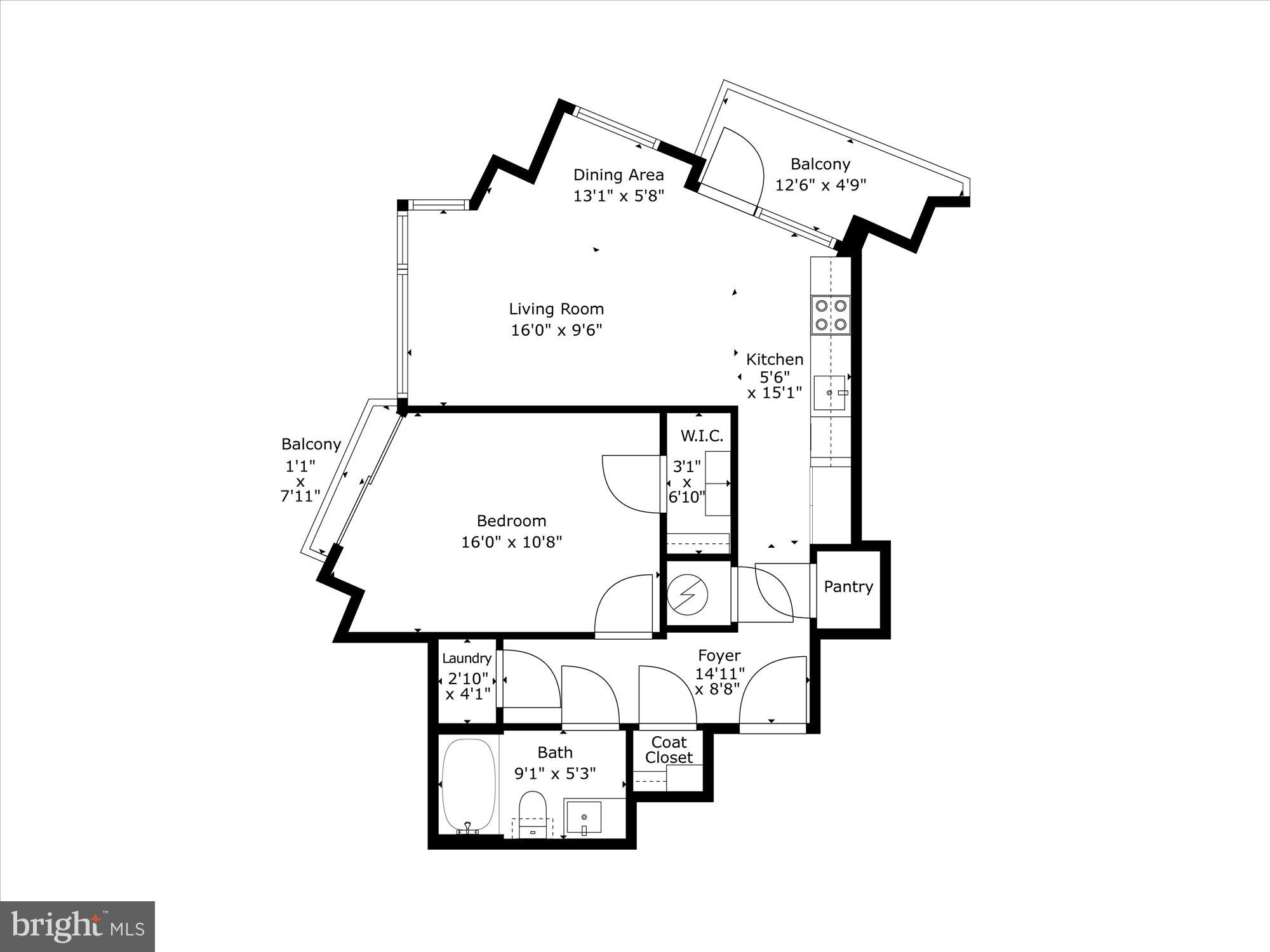 460 New York Avenue Northwest, Unit 504 Washington, DC 20001 - Photo 7 of 62 a picture of a wall with white walls