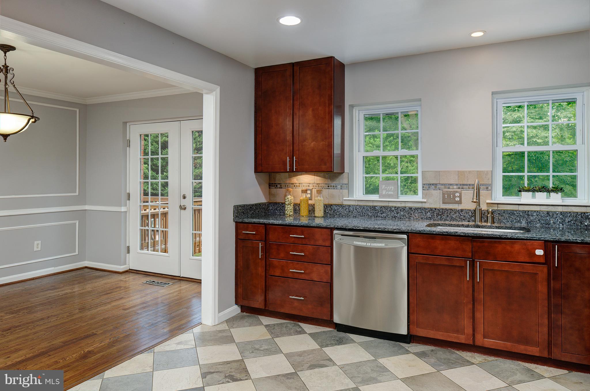 2107 Golf Course Drive Reston, VA 20191 - Photo 7 of 21 RENOVATED KITCHEN WITH GRANITE COUNTERTOPS