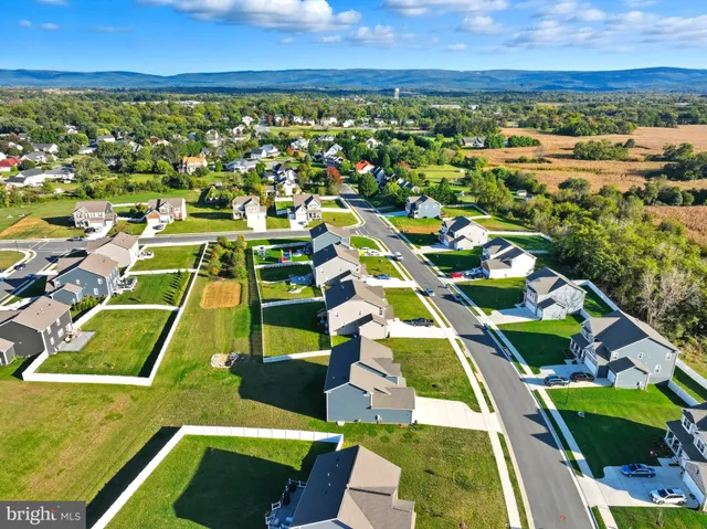 a front view of a house with a yard and a garden