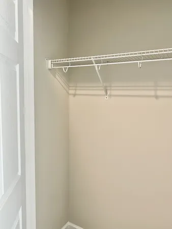 a close view of closet