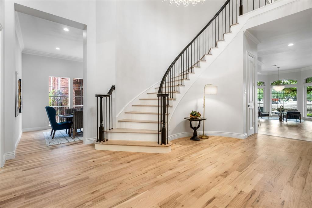 5120 Briar Tree Drive Dallas, TX 75248 - Photo 3 of 40 a view of entryway and hall with wooden floor