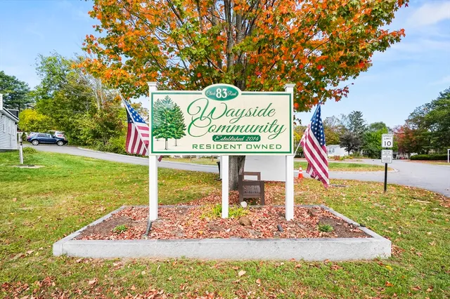 a view of a park with slide