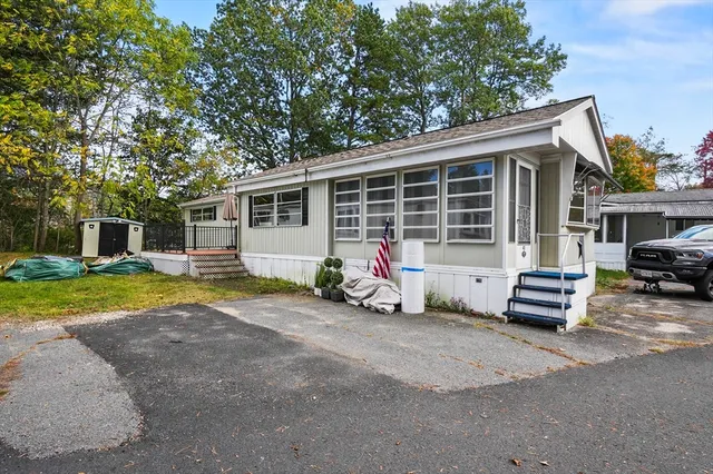 a view of a house with a patio