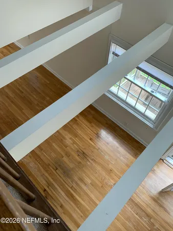 a window with garden view