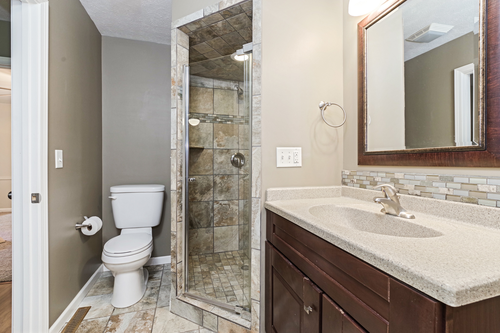 22 Ardith Drive Normal, IL 61761 - Photo 27 of 51 a bathroom with a sink a toilet and shower